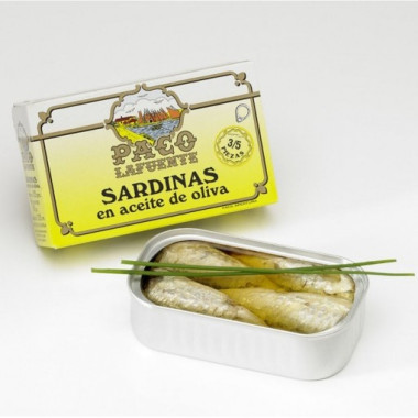Sardinas en aceite de oliva "Paco Lafuente" 3/5 piezas 88gr