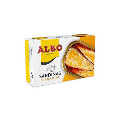 Sardinas en escabeche "Albo" 120gr