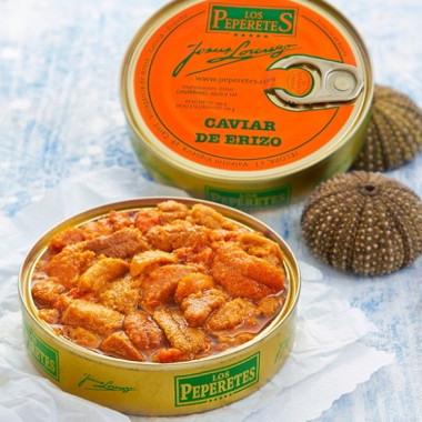 Caviar de erizo al natural "Los Peperetes" 120gr