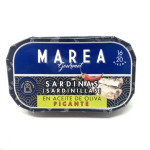 Sardinillas en aceite de oliva picante "Marea Gourmet" 16/20 piezas 81gr