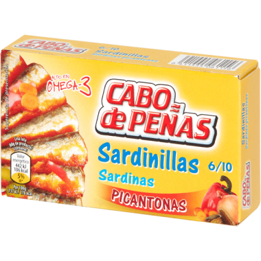 Sardinillas picantonas "Cabo de Peñas" 6/10 piezas 60gr