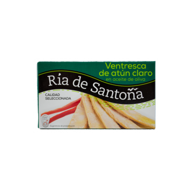 Lote 5 latas de ventresca de atún claro en aceite de oliva "Ría de Santoña" 78gr