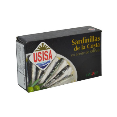 Sardinillas de la Costa en aceite de oliva "Usisa" 84gr