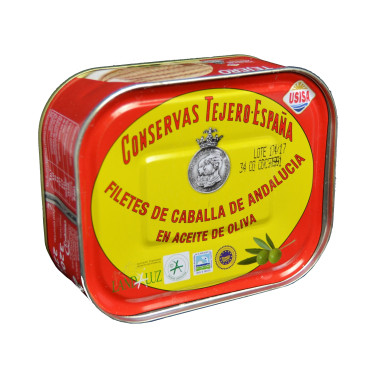 Filetes de caballa de Andalucía en aceite de oliva "Tejero" 220gr