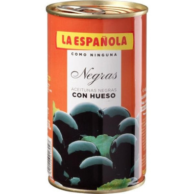 Aceitunas negras con hueso "La Española" 350gr