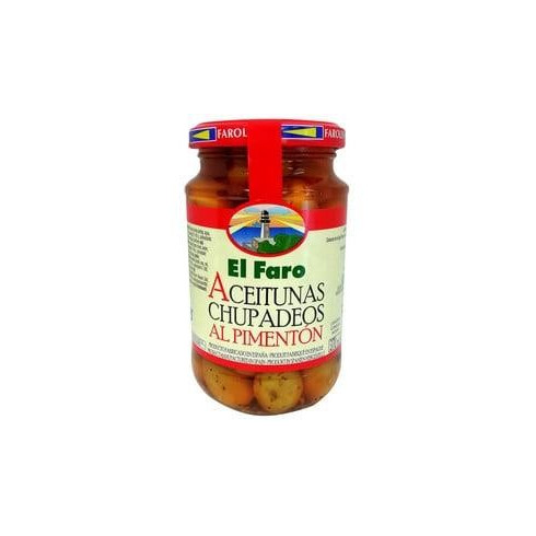 Aceitunas chupadeos al pimentón "El Faro" 200gr