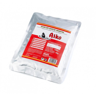 Atún en aceite de girasol "Aiko" EN BOLSA 950gr