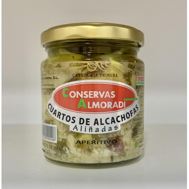 Cuartos de alcachofas aliñadas "Conservas Almoradí" 120gr