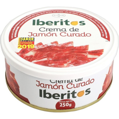 Crema de jamón curado "Iberitos" 250 gr.