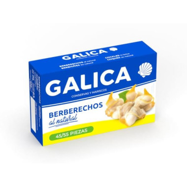 Berberechos al natural "Galica" 45/55 piezas 63gr
