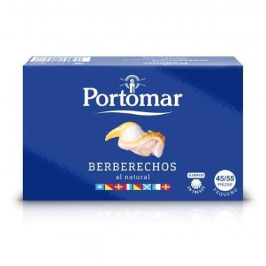 Berberechos al natural "Portomar" 45/55 piezas 111gr