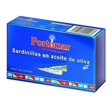 Sardinillas en aceite de oliva "Portomar" 20/25 piezas 115gr