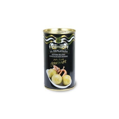 Aceitunas rellenas de anchoa "La Explanada" gourmet 350gr