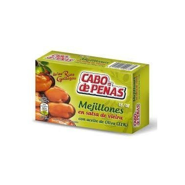 Mejillones en salsa de vieira "Cabo de Peñas" 13/18 piezas 69gr