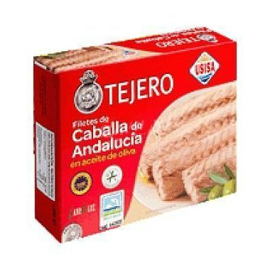 Filetes de caballa de Andalucía en aceite de oliva "Tejero" 525 gr.